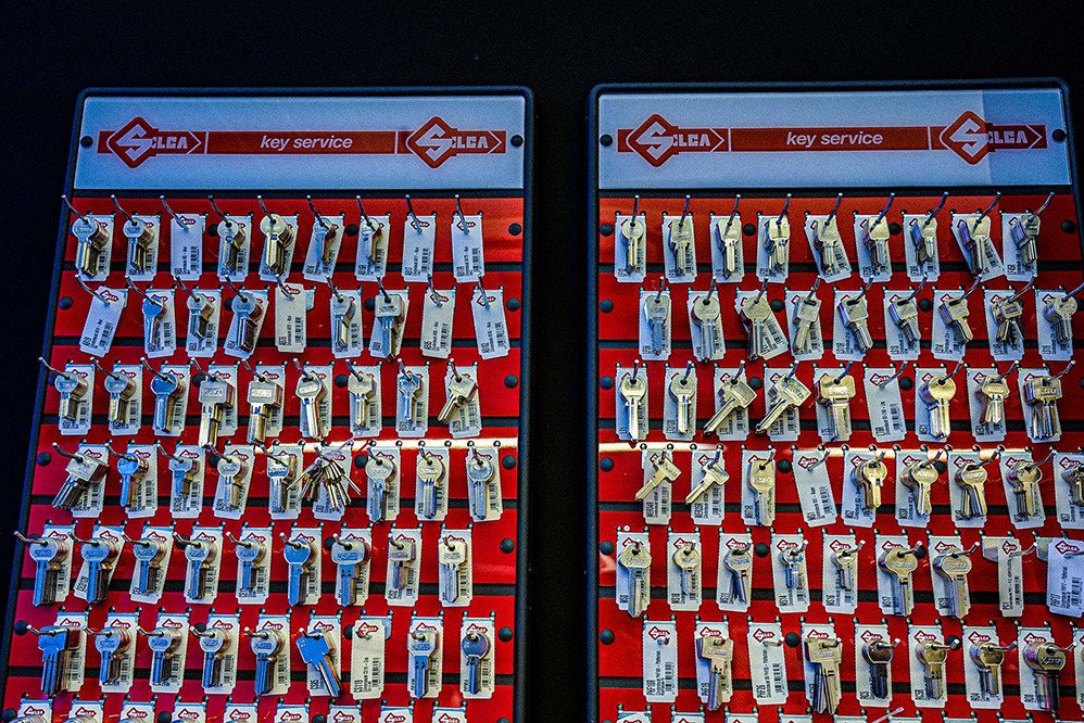 Overzicht van verschillende sleutels voor het bijmaken en vervangen van sleutels bij Polderse Sloten.